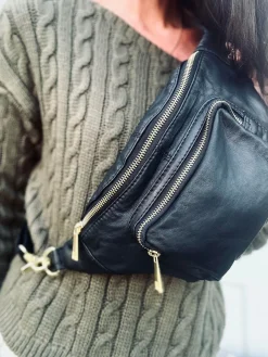 Bæltetaske CLASSY - Black / Gold