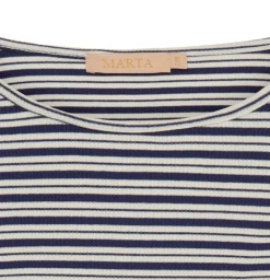 Bluse Christel strib - Navy / Creme