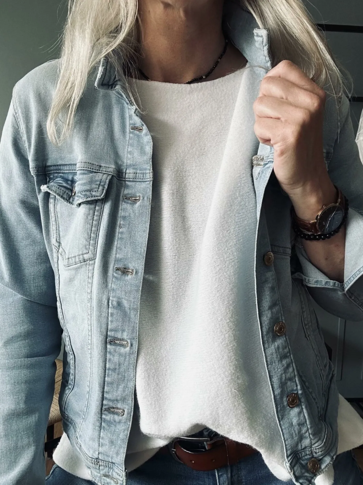 Bluse Dagmar super blød kvalitet – White