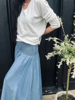 Bluse Dagmar super blød kvalitet – Off white