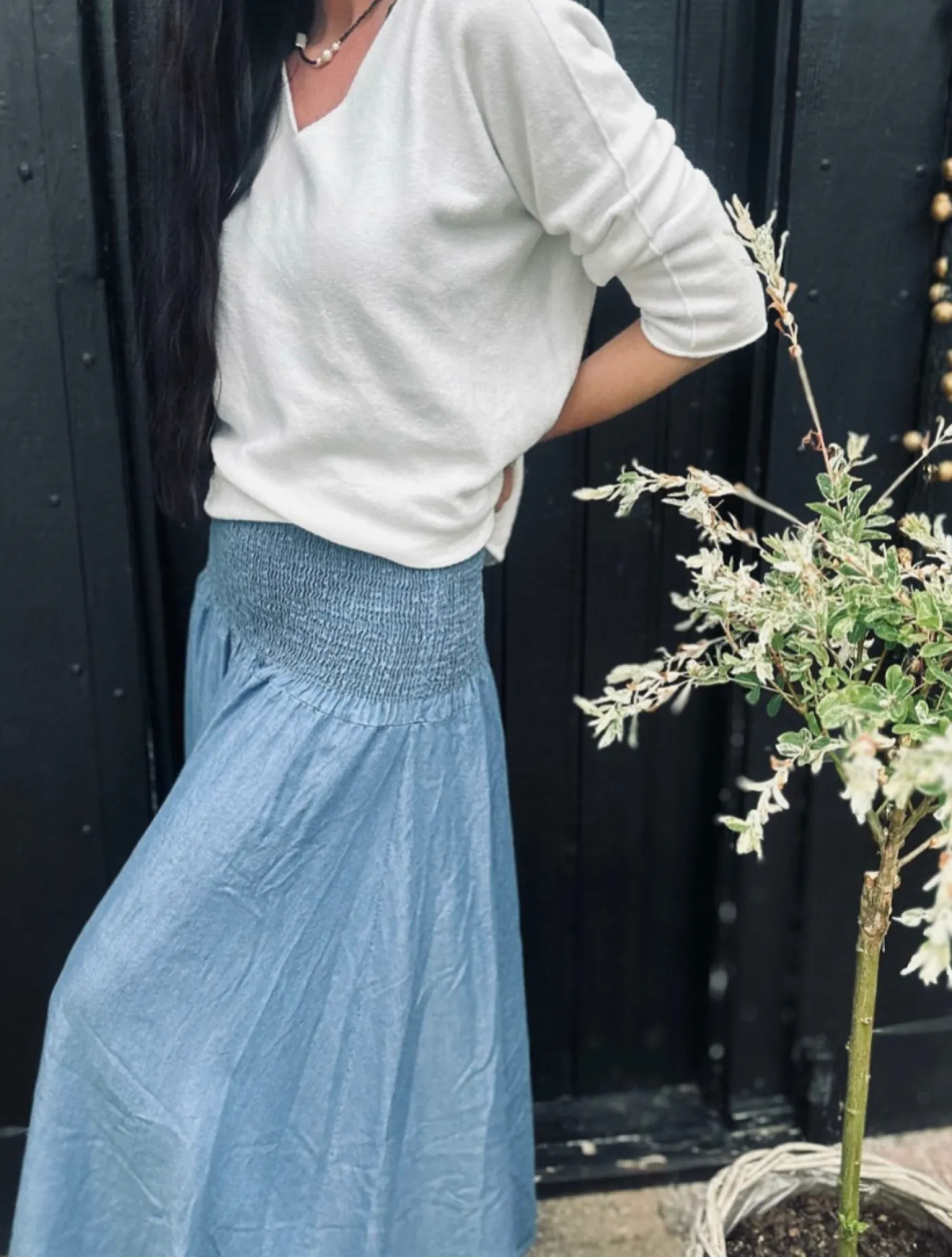 Bluse Dagmar super blød kvalitet – Off white