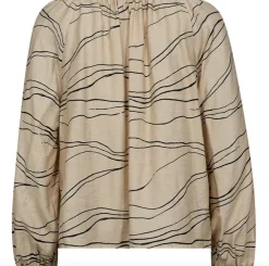 Bluse Evy - Cream Graphic