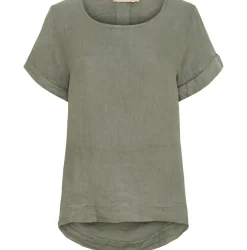 Bluse hørmix – Military