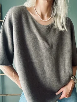 Bluse Sia Taupe – Oversize