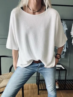 Bluse Sia white – Oversize