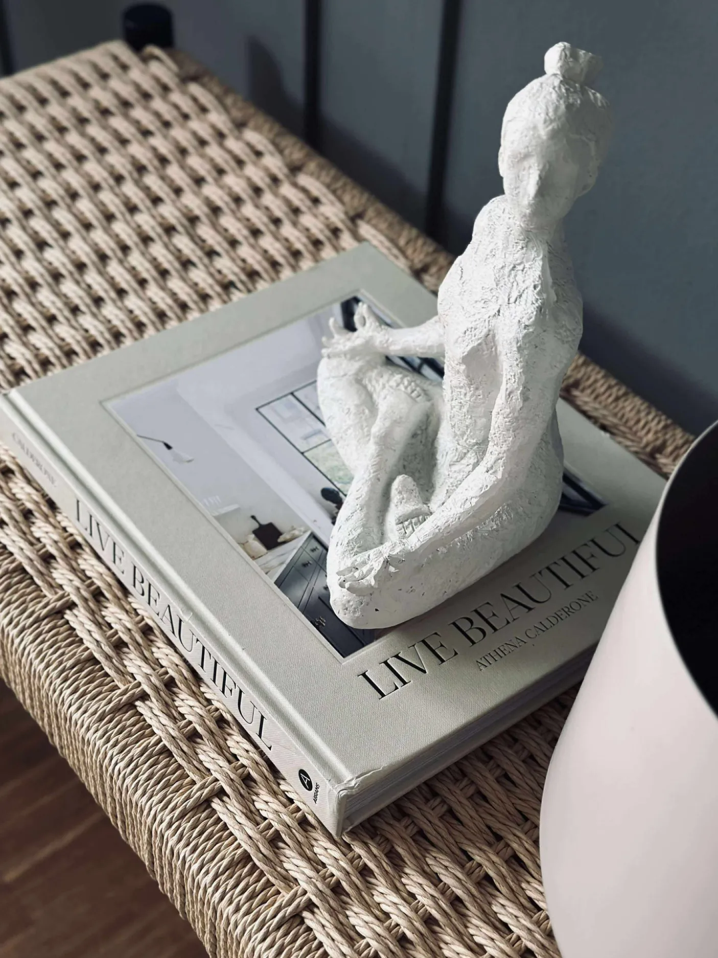 Bænk bøg Sort / natur - 120 cm