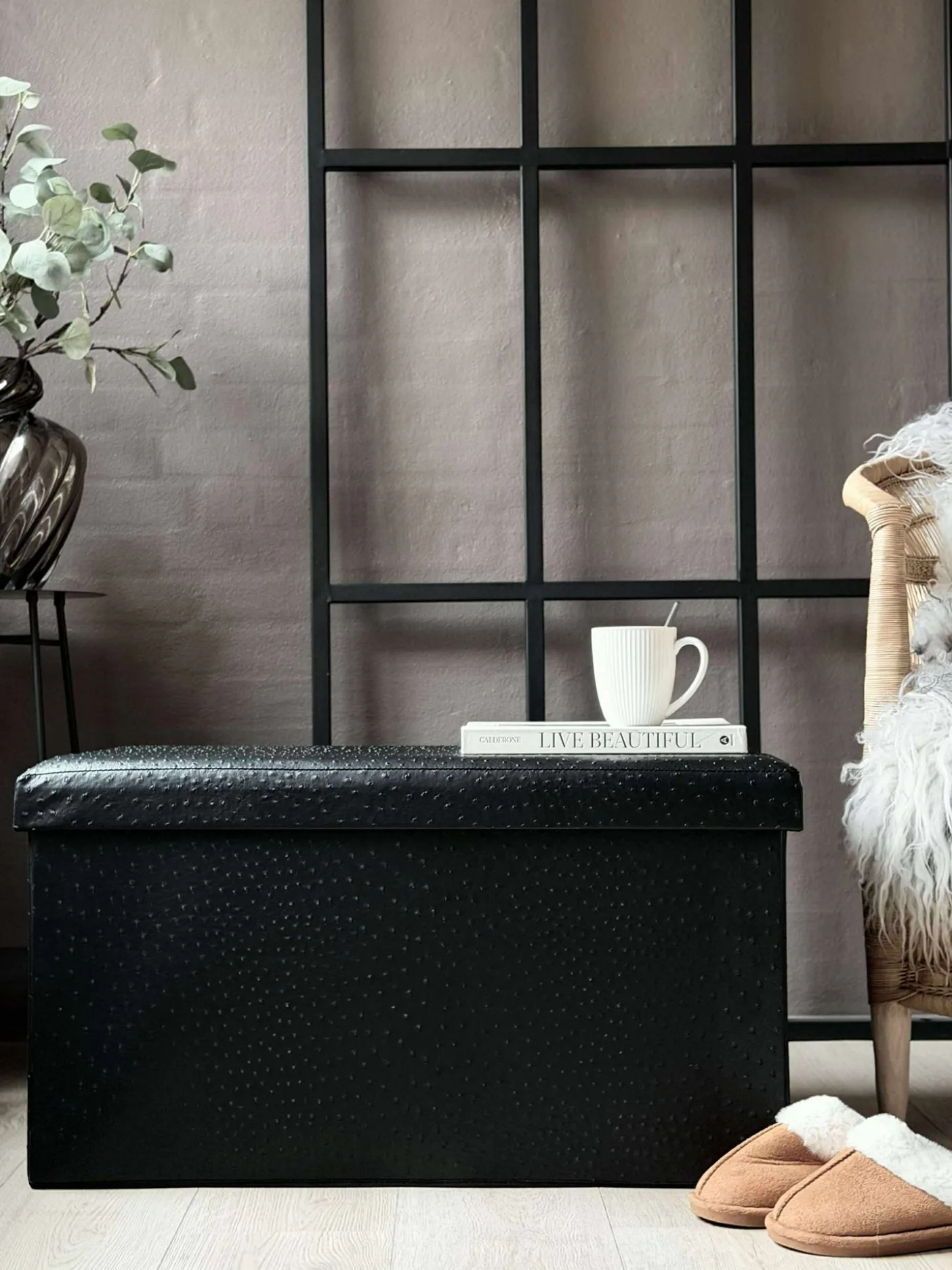 Bænk med opbevaring - Stor