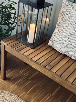 Bænk TOKYO Akacia - 146cm 3 personers