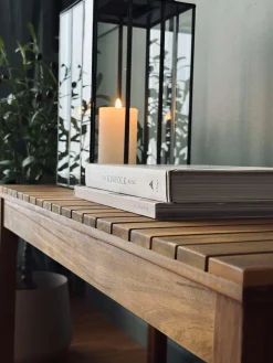 Bænk TOKYO Akacia - 146cm 3 personers