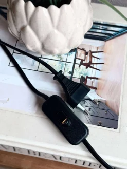 Bordlampe - Grå metal