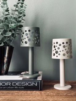 Bordlampe med solceller - Lys beige