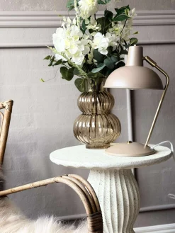 Bordlampe Retro - Beige / guld