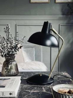 Bordlampe Retro - Sort / guld