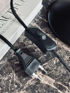 Bordlampe Retro - Sort / guld