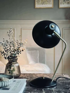 Bordlampe Retro - Sort / guld