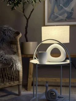 Bordlampe STONEWARE - Lys Natur