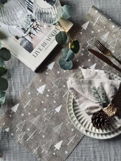 Bordløber Jul 28x260 cm - Natur