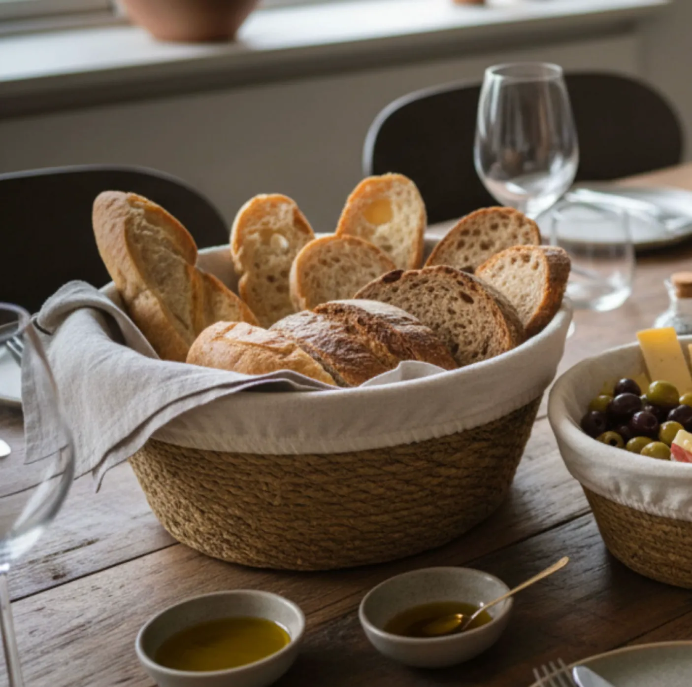 Brød og opbevaringskurve - Sæt med 3 stk