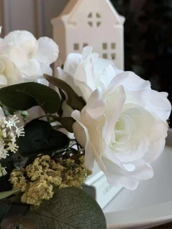 Buket med hortensia - Hvid