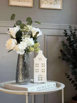 Buket med hortensia - Hvid