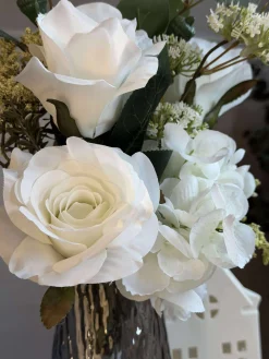 Buket med hortensia - Hvid