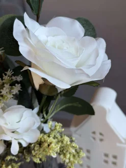 Buket med hortensia - Hvid