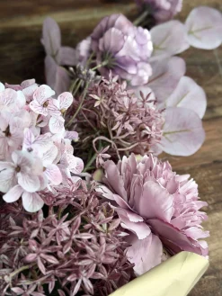 Buket med hortensia - Syren / pink