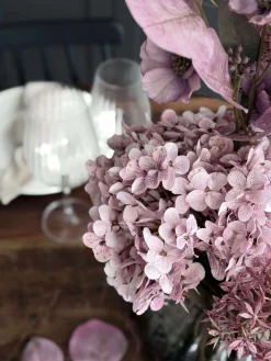 Buket med hortensia - Syren / pink