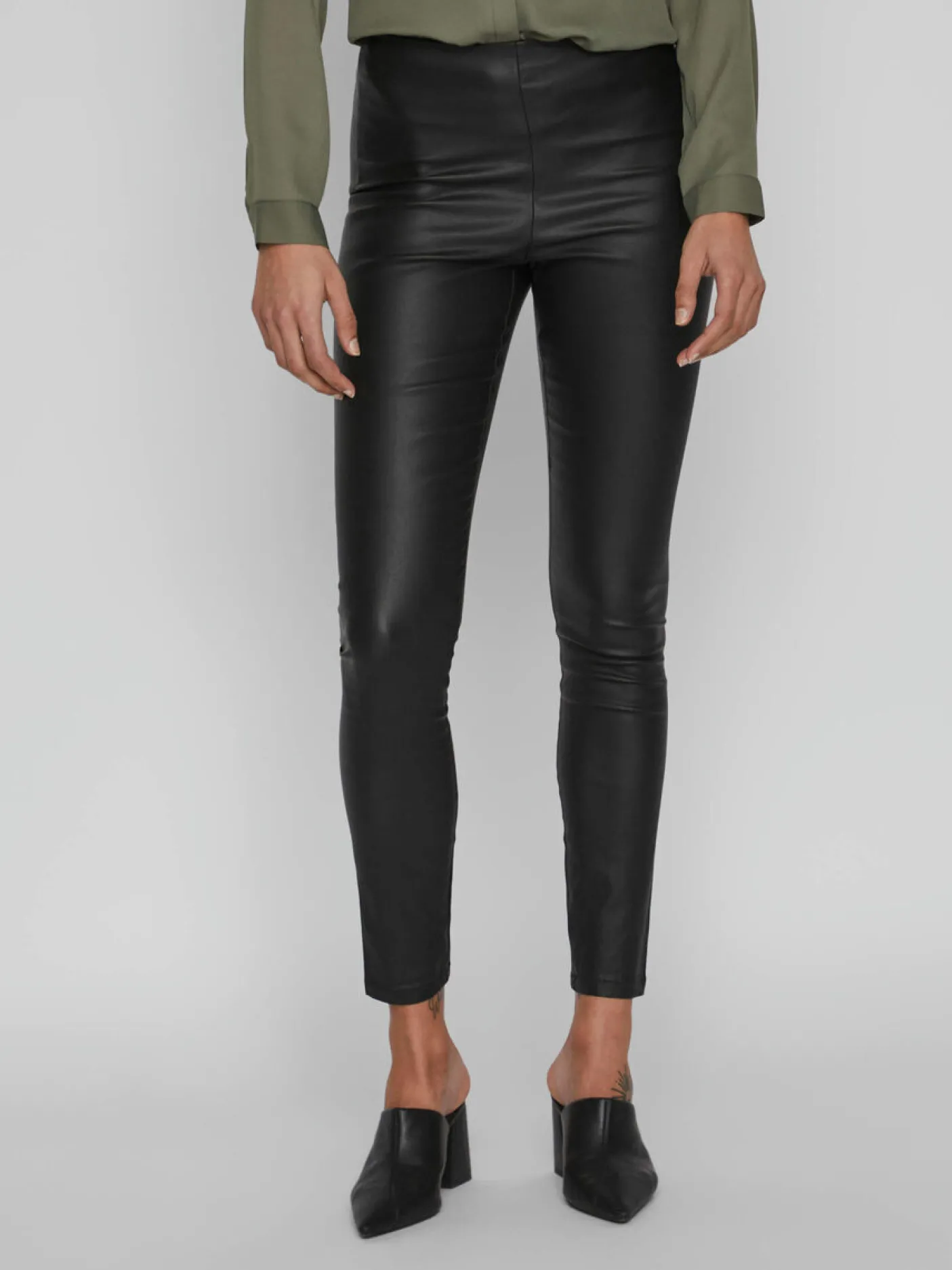 Bukser - Coatede med lynlås