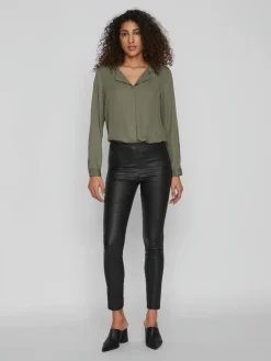 Bukser - Coatede med lynlås