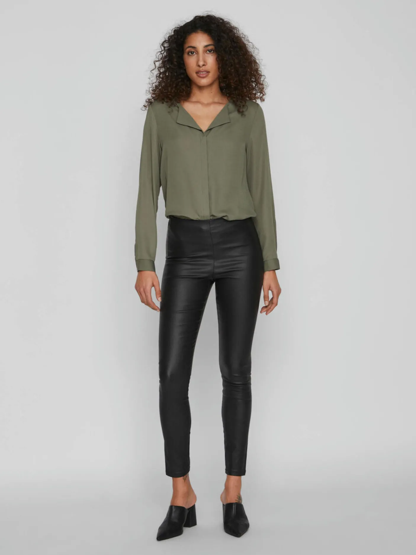 Bukser - Coatede med lynlås