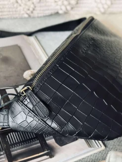 Bumbag Black croco