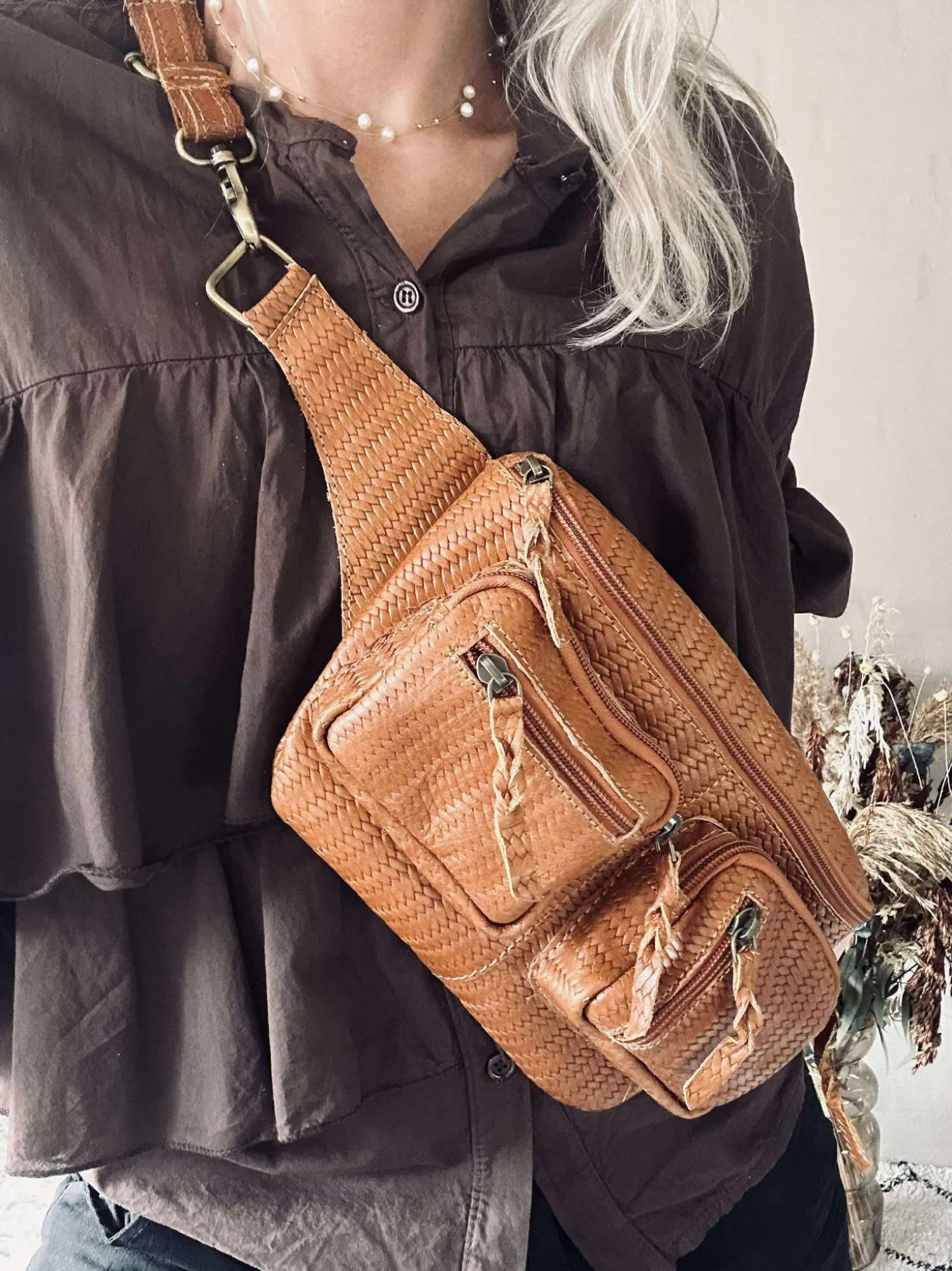 Bumbag Kaya - Cognac flet