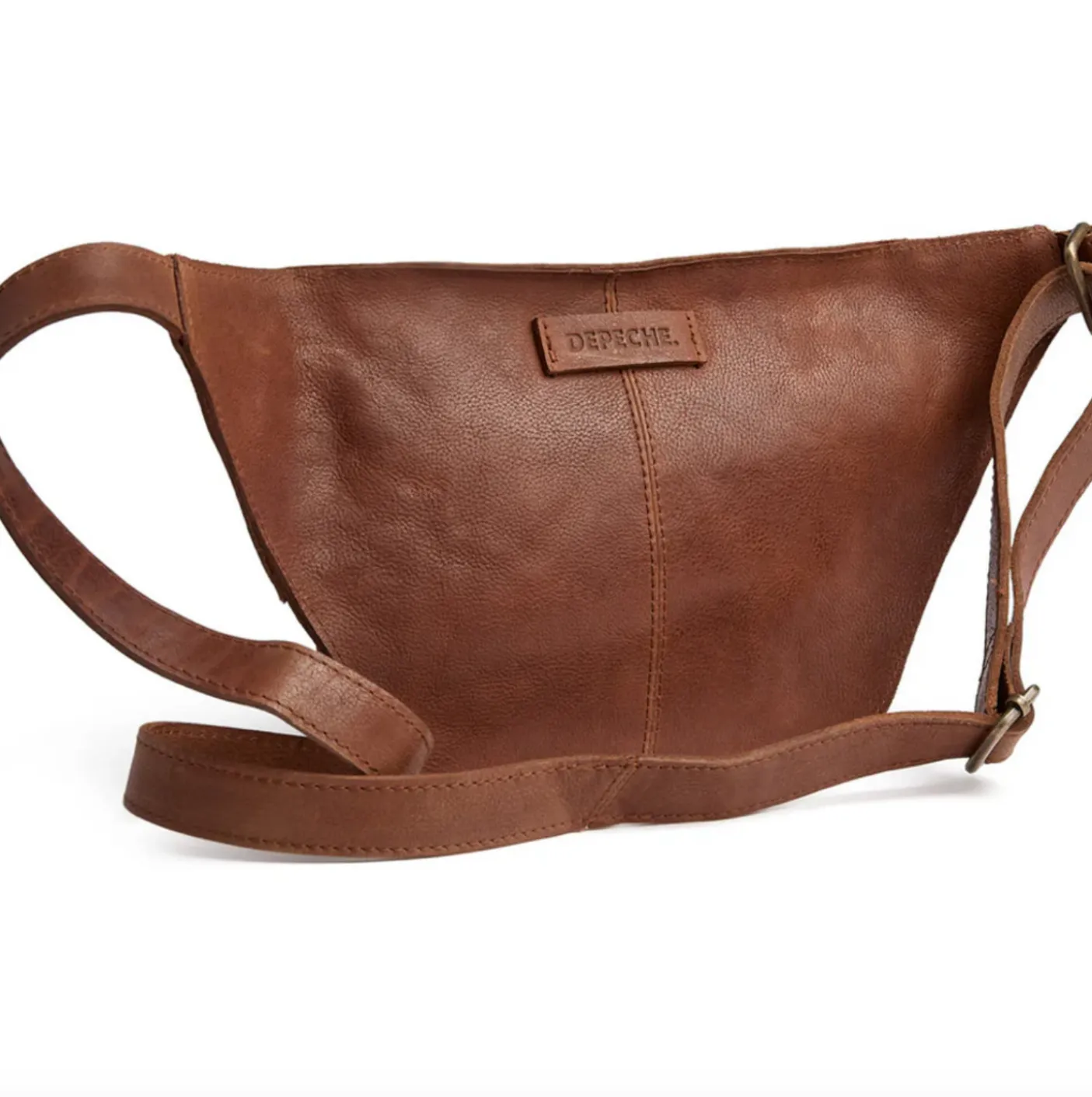 Bumbag med nitter - Cognac