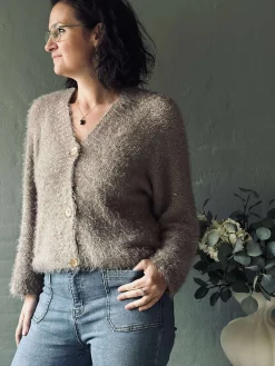 Cardigan Dakota - Dark fango