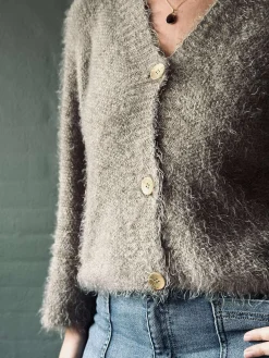 Cardigan Dakota - Dark fango