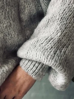 Cardigan med sløjfer - Grå