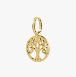 CHARM mini livets træ vedhæng - Forgyldt