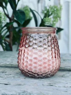 Citronella lys - Mix i farvet glas