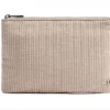 Clutch - Beige Stripe