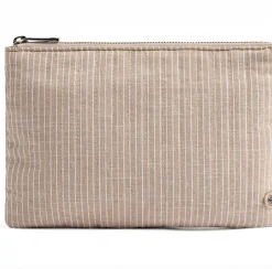 Clutch - Beige Stripe