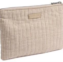 Clutch - Beige Stripe