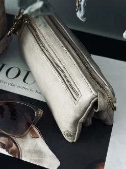 Clutch / skindtaske - Sand