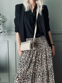 Clutch / skindtaske - Sand