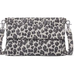 Clutch Grey leopard leather