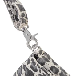 Clutch Grey leopard leather