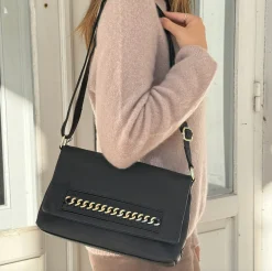 Clutch med guldkæde - Big