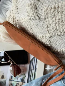 Clutch Misse - Cognac / Gold