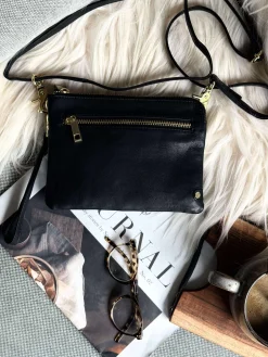 Clutch Selma- Black / gold