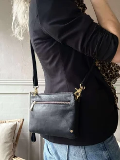 Clutch Selma- Black / gold